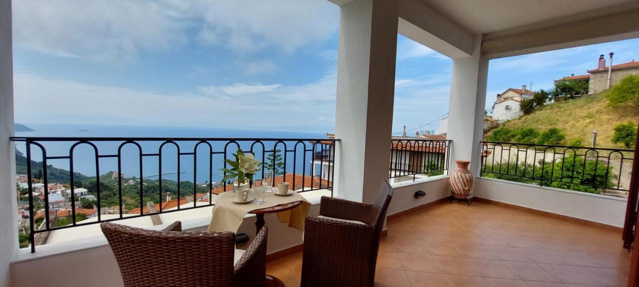 Horizon Studios With Sea View - Free Parking Glossa Dış mekan fotoğraf