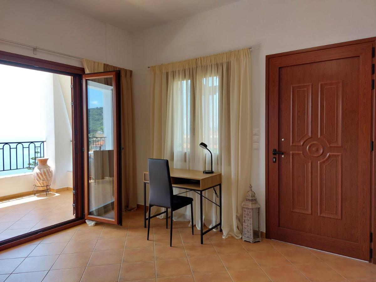 Horizon Studios With Sea View - Free Parking Glossa Dış mekan fotoğraf