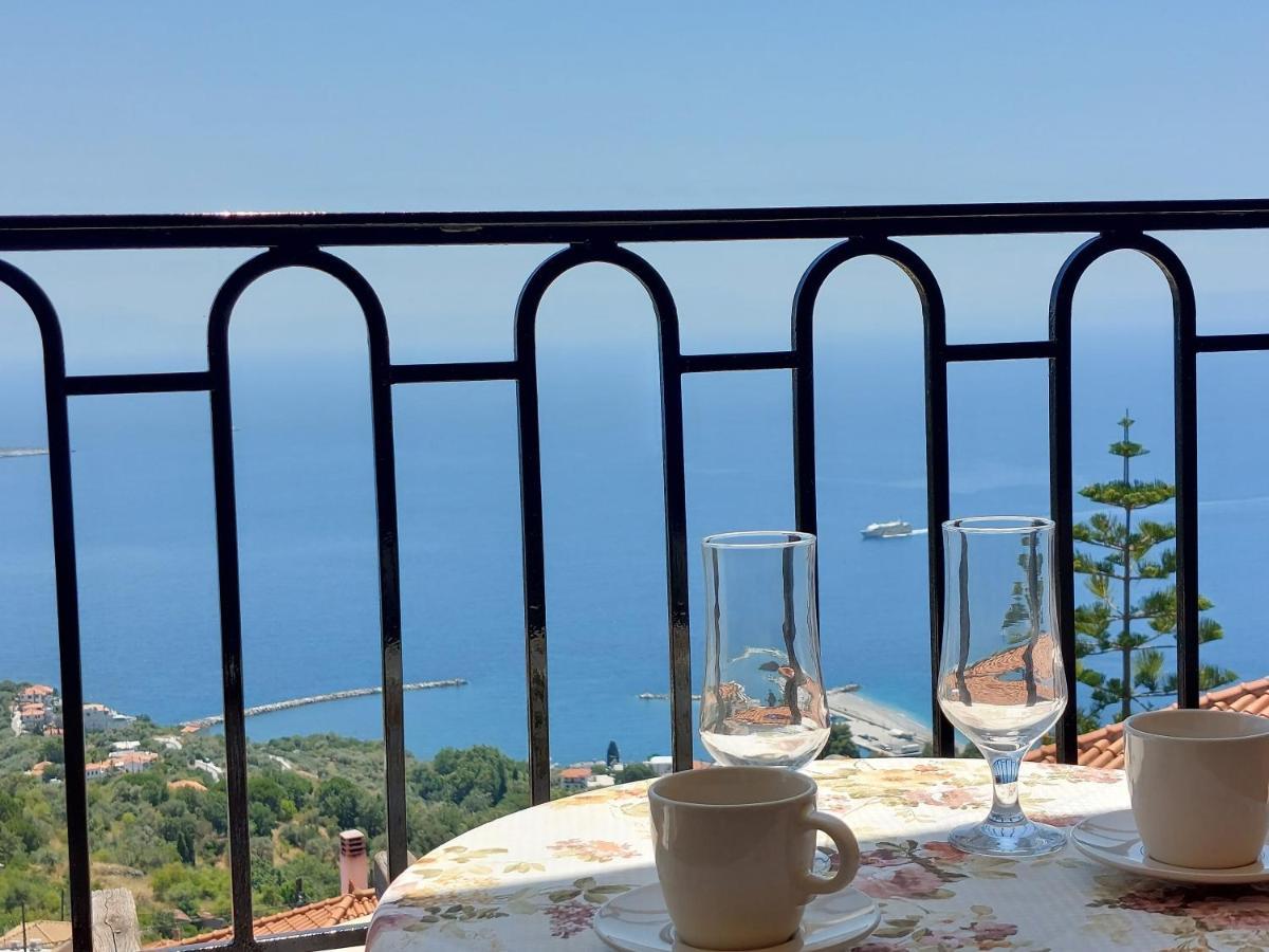 Horizon Studios With Sea View - Free Parking Glossa Dış mekan fotoğraf