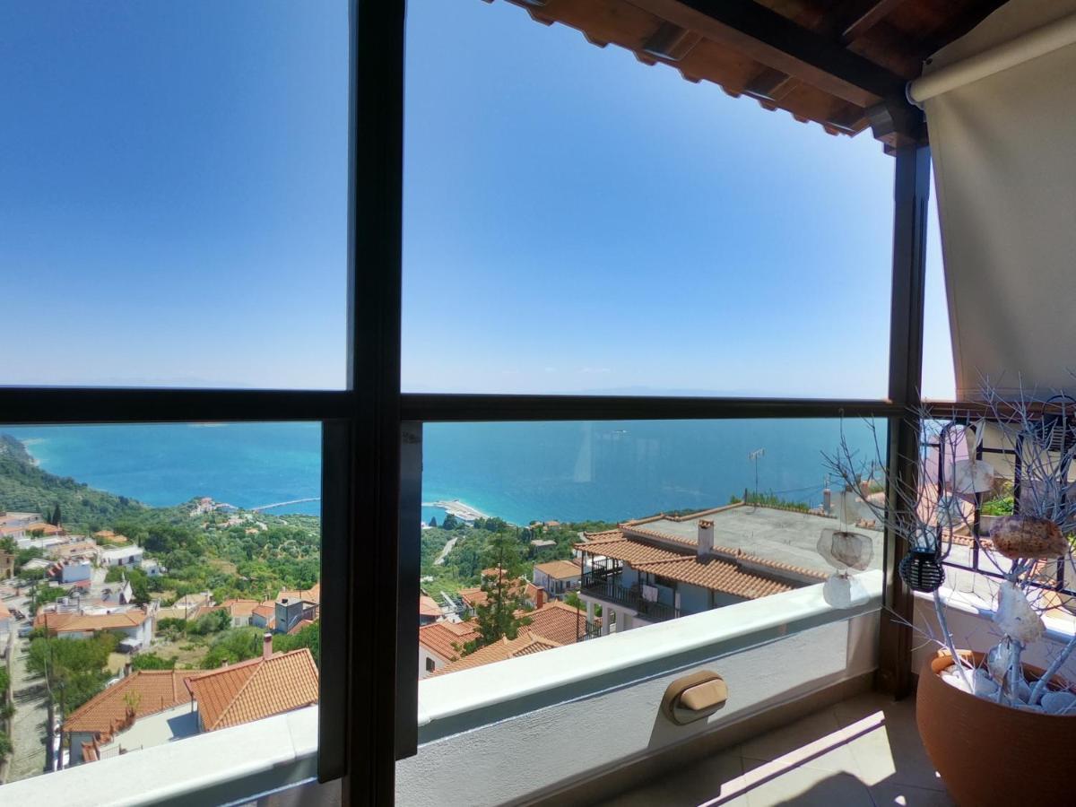 Horizon Studios With Sea View - Free Parking Glossa Dış mekan fotoğraf
