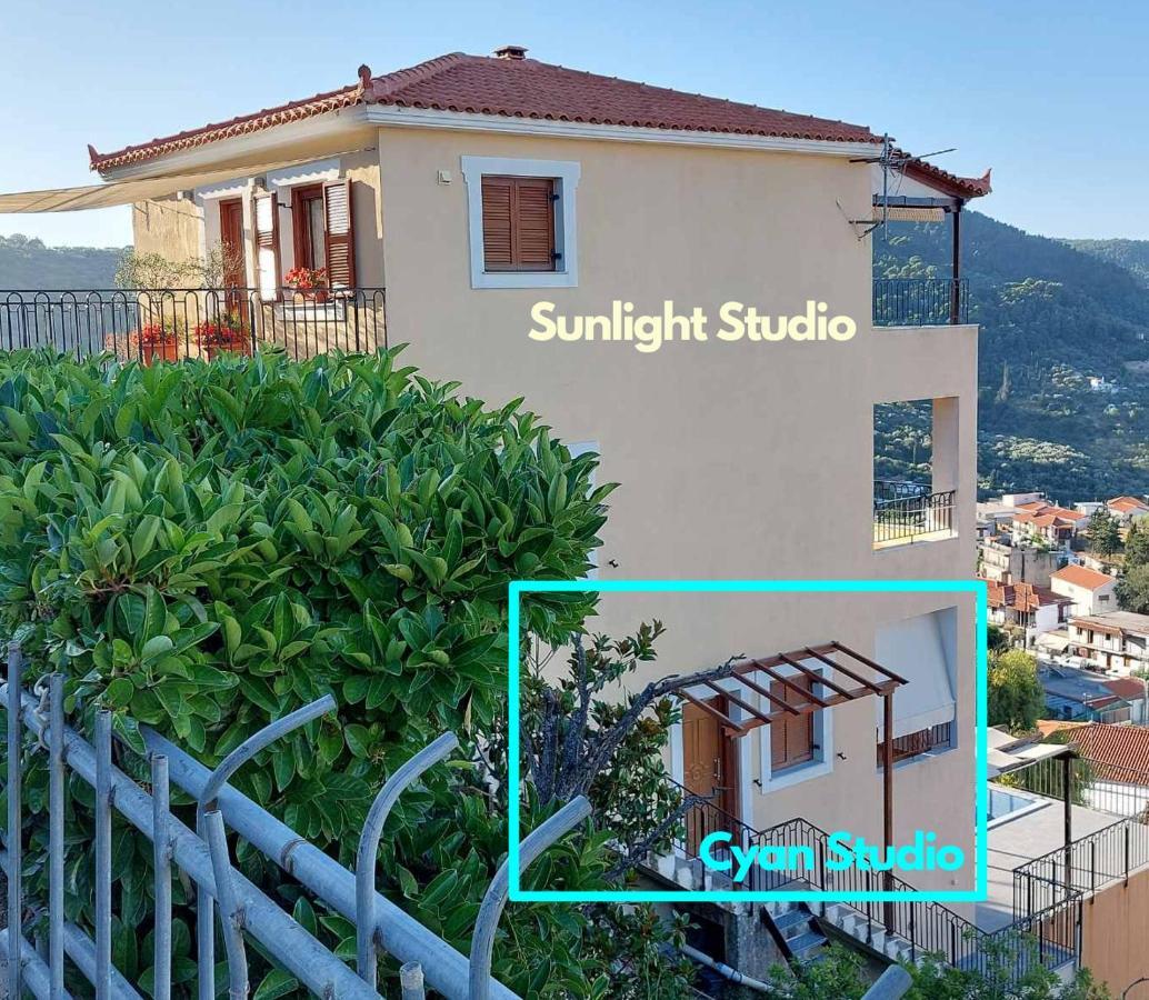 Horizon Studios With Sea View - Free Parking Glossa Dış mekan fotoğraf