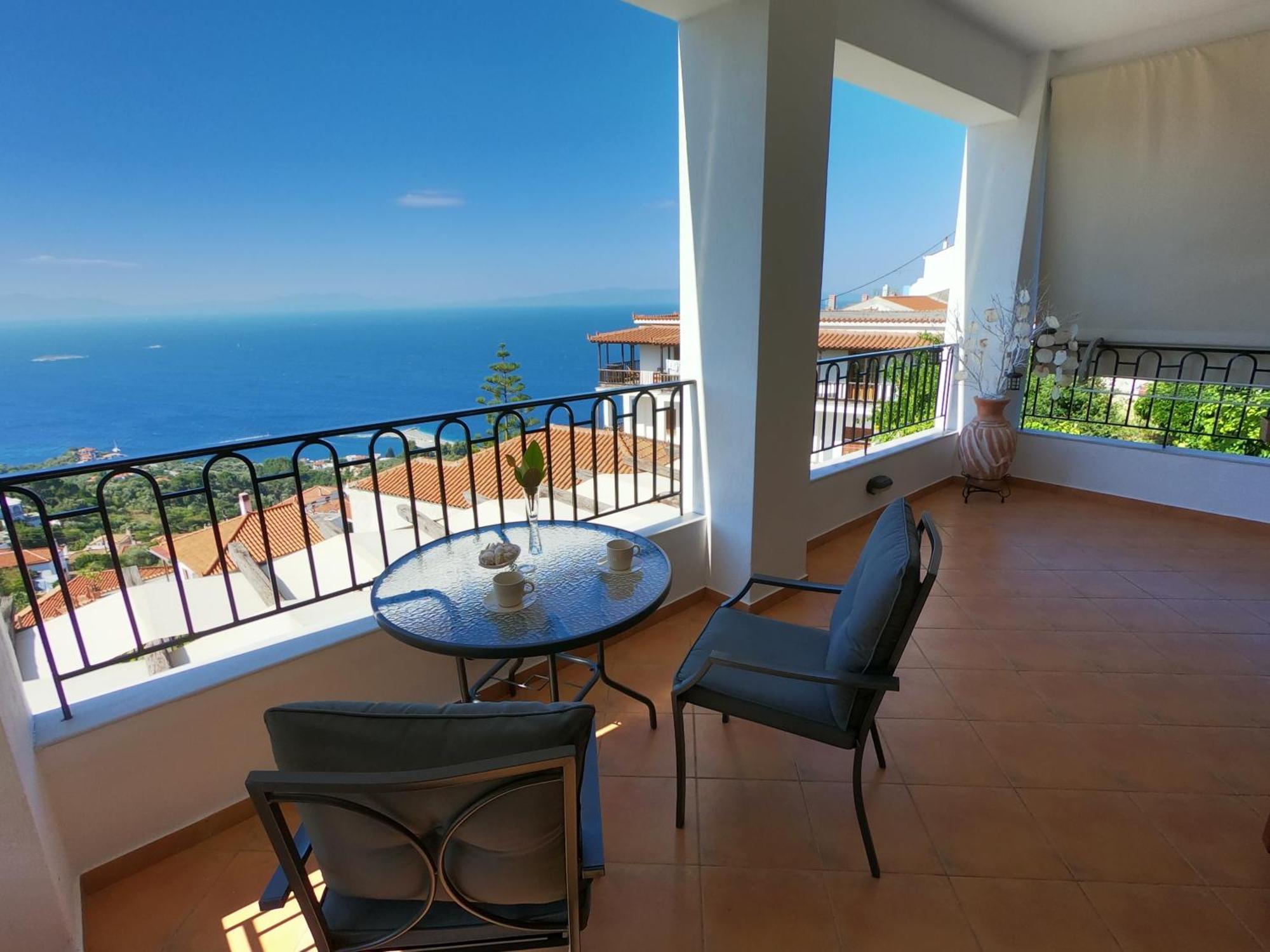 Horizon Studios With Sea View - Free Parking Glossa Dış mekan fotoğraf